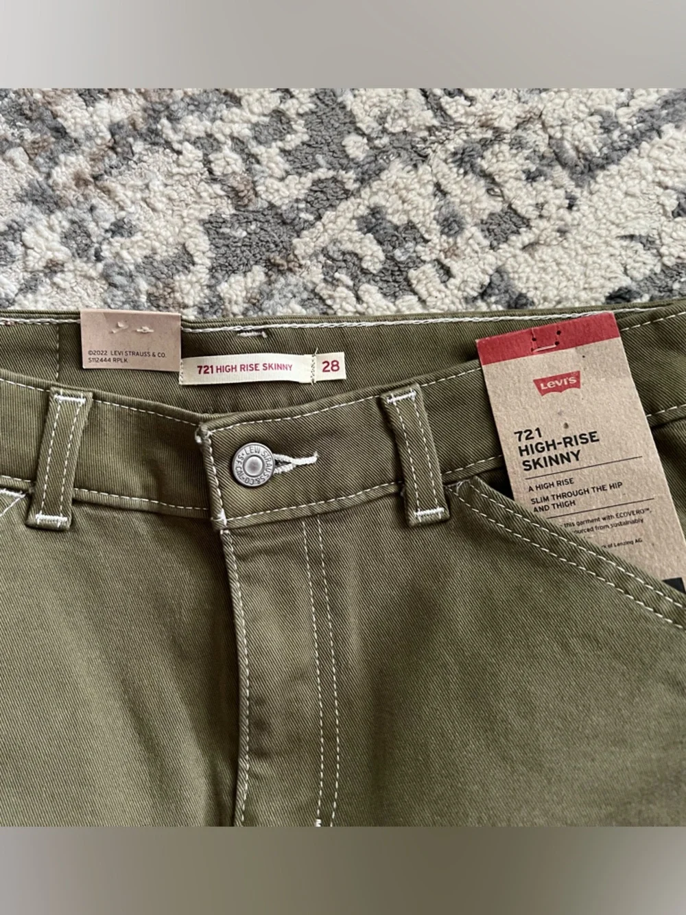 Levi's Women's Skinny Jeans in Olive Green‎